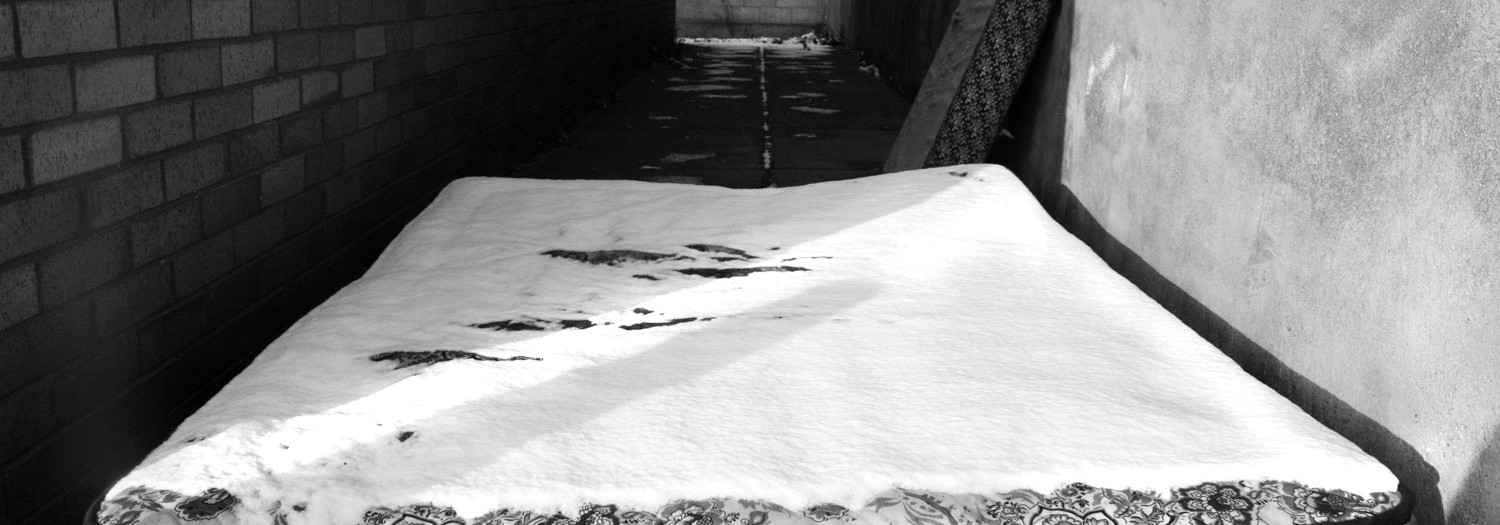 The industrial estate in winter.